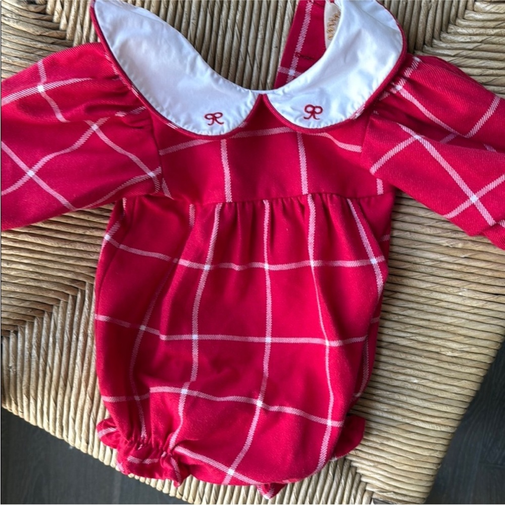 The Beaufort Bonnet Company Red Plaid Baby Bubble